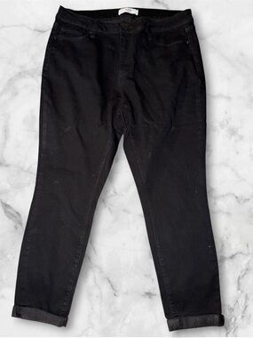 California Vintage Black Jeans Women’s Size 18 High Rise Stretch Straight Leg